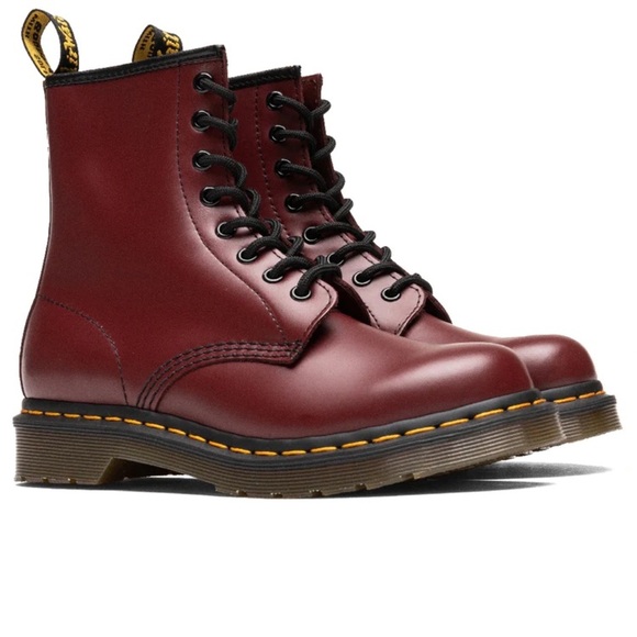 Dr. Martens Shoes - Dr Martens Cherry Red Leather Lace Up Boots Luana Airwair Doc